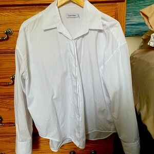 Calvin Klein button down blouse